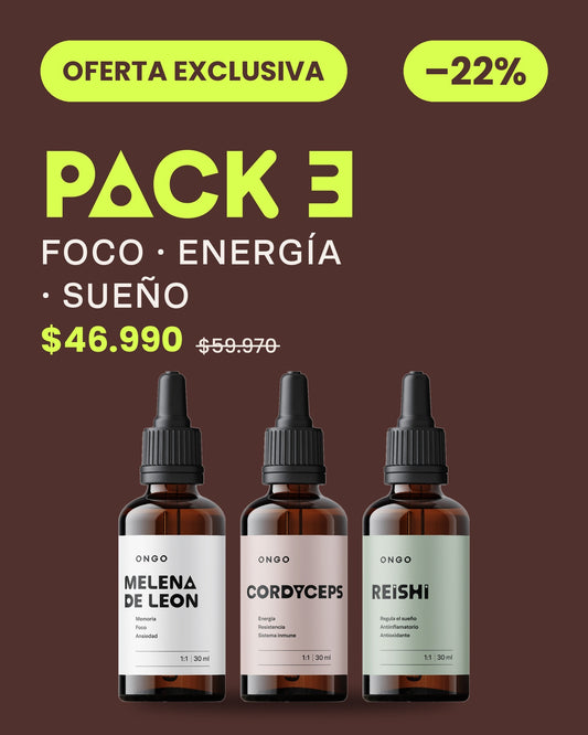 Pack 3 Extractos: Foco, Energía y Sueño