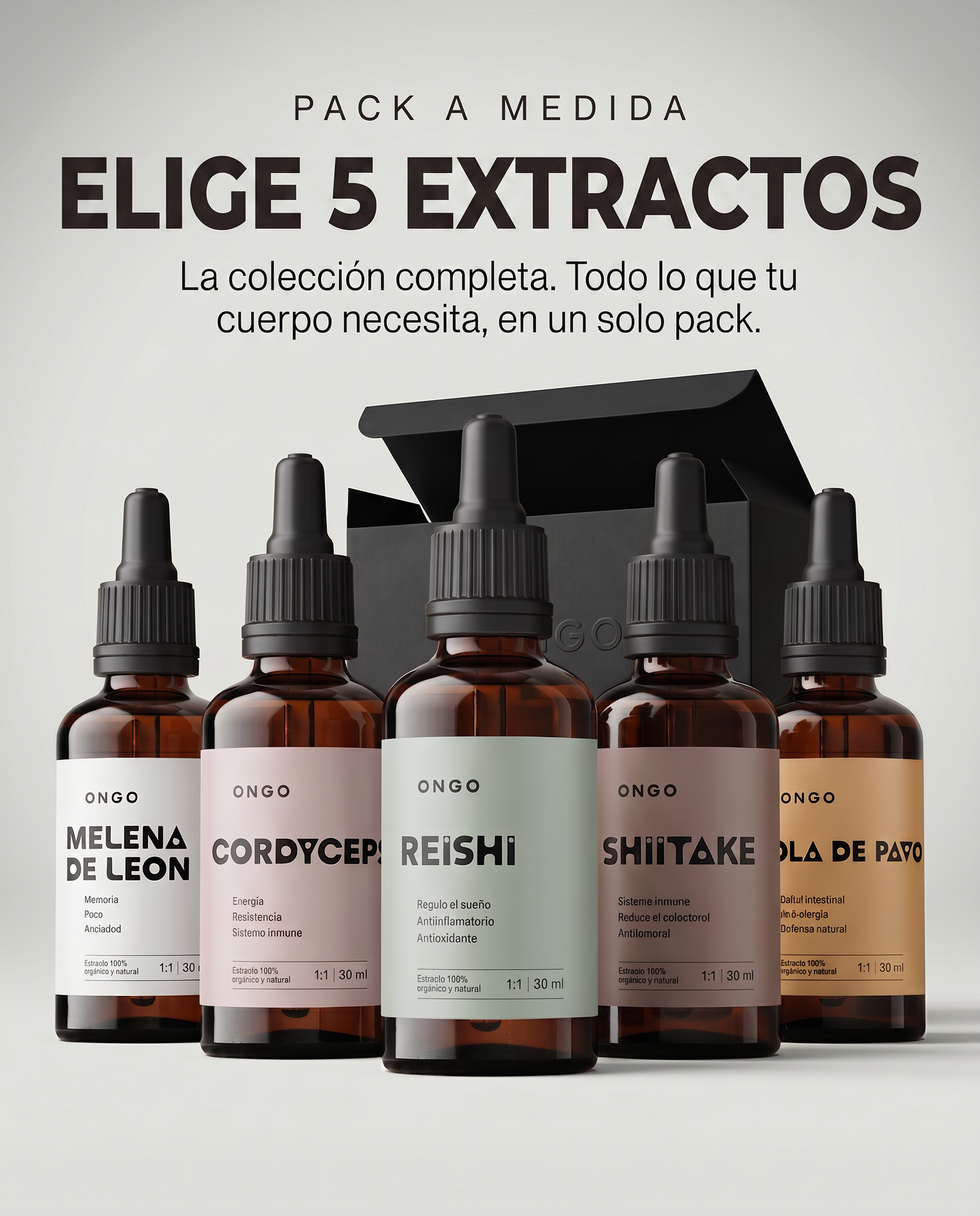 Pack de 5 extractos a tu medida 20% de dscto